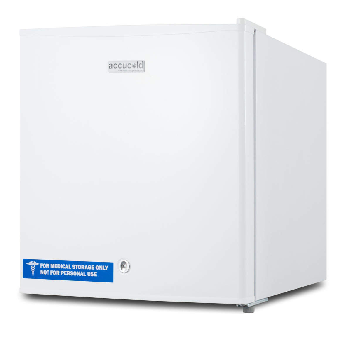 Compact all-freezer for general purpose use, manual defrost with lock